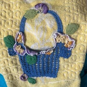 Vintage decorative bath towel